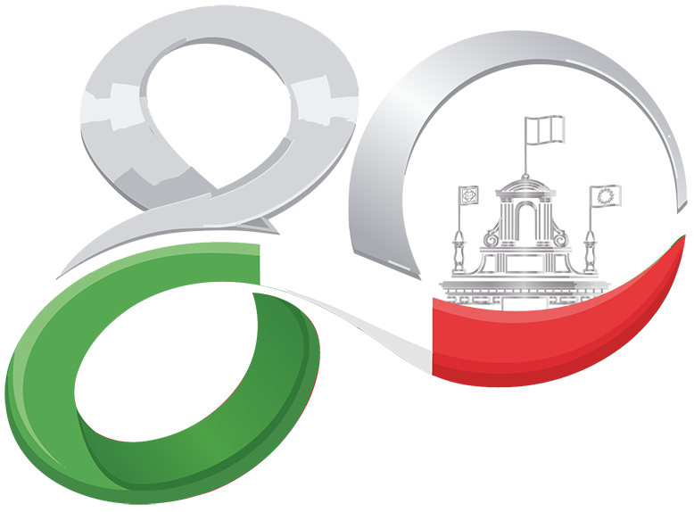 Logo 80 anni della Repubblica